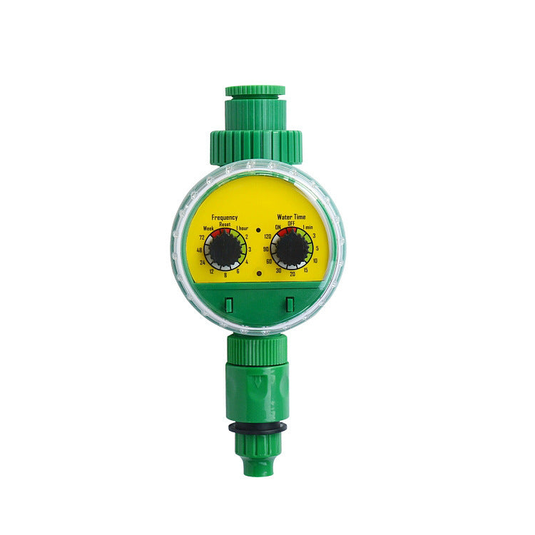 Two-Dial Mechanical Water Timer – IP65 Waterproof Programmable Sprinkler Controller with 1-120 Min Watering Time & 1-72 Hour Frequency for Garden Hose & Drip Systems